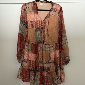 MANGO Paisley Print Dress